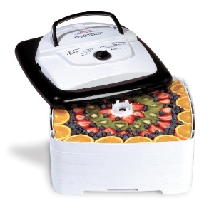 This American Harvest dehydrator is the perfect way to dry your container garden herbs, fruits and vegetables